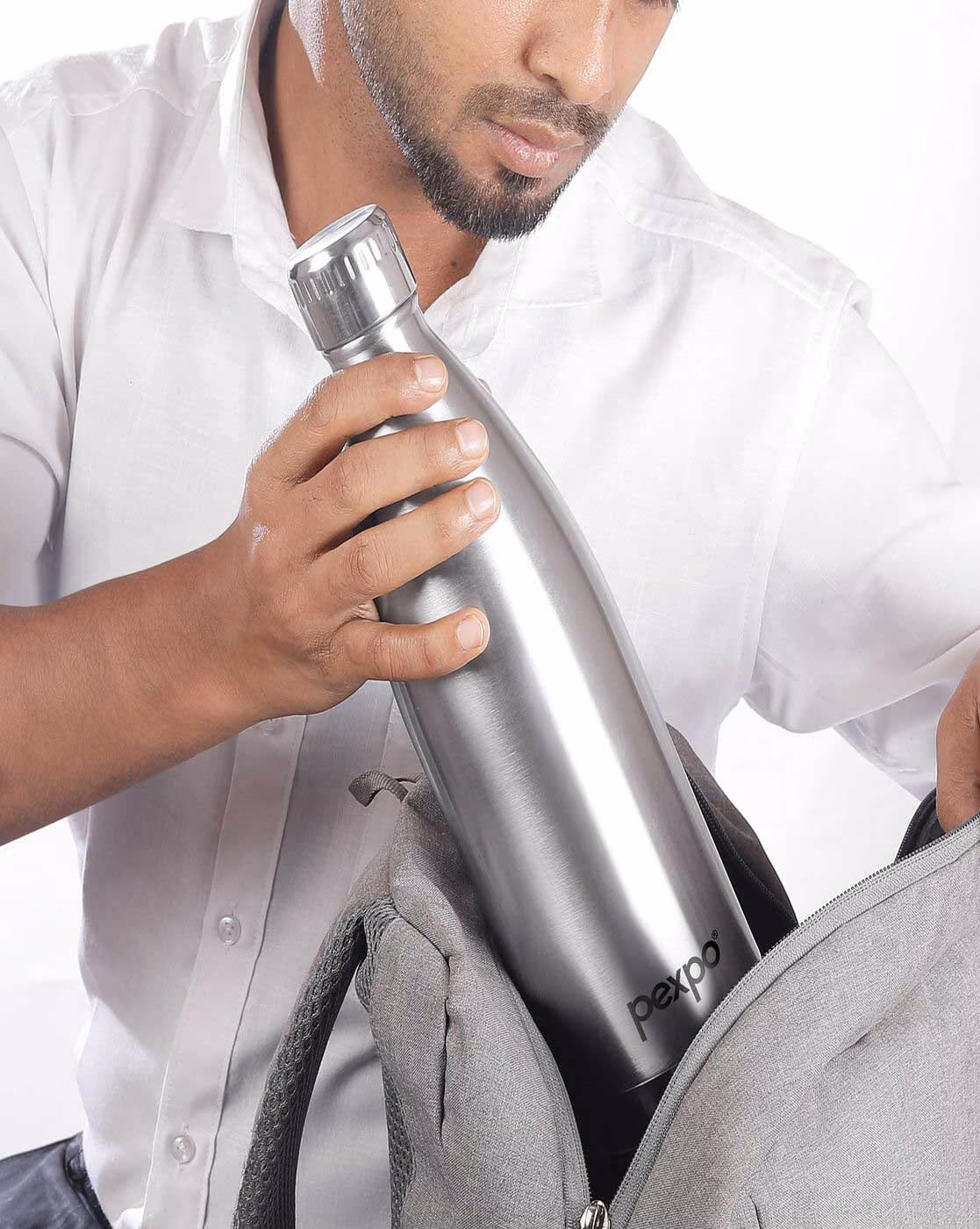Pexpo - Extreme Silver - Hot & Cold Flask