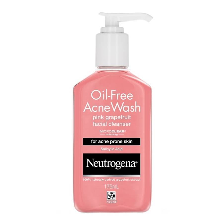 Neutrogena - Oil Free Acne Wash - PINK GRAPEFRUIT - FACIAL CLEANSER