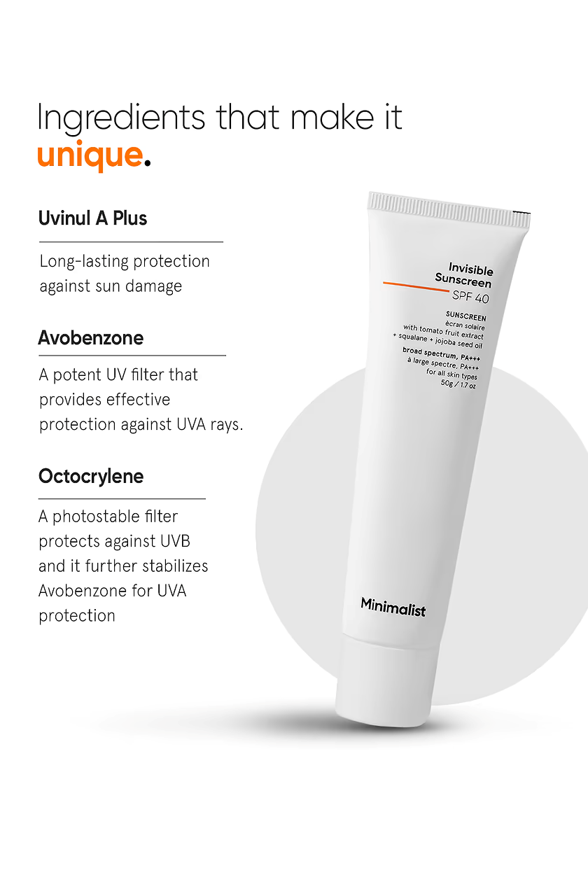 MINIMALIST - INVISIBLE SUNSCREEN SPF 40 - SUNSCREEN