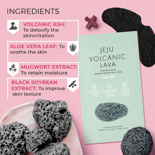 THE FACE SHOP - Jeju Volcanic Lava Fresh - Nose Strips