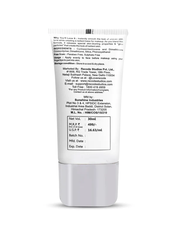 Recode - Radiant - Face Primer