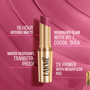 Lakme - 9 To 5 Powerplay Priming Matte - Lipstick - MP4