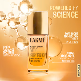 Lakme 9 To 5 - Powerplay Priming Foundation - W180 - WARM NATURAL