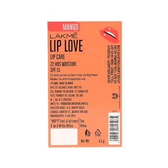 Lakme - Lip Love Lip Balm - Mango