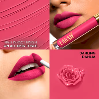 Lakme Rouge Bloom Matte Lip Liquid - Daring Dahlia 201