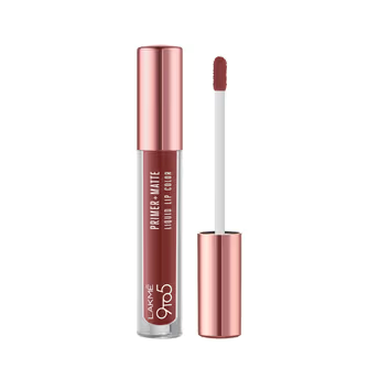 Lakme 9to5 Primer + Matte Liquid Lip Color - MB1 Hustling Nude