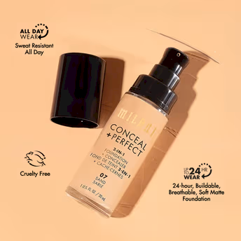 MILANI CONCEAL + PERFECT 2-IN-1 FOUNDATION + CONCEALER - 00 LIGHT NATURAL