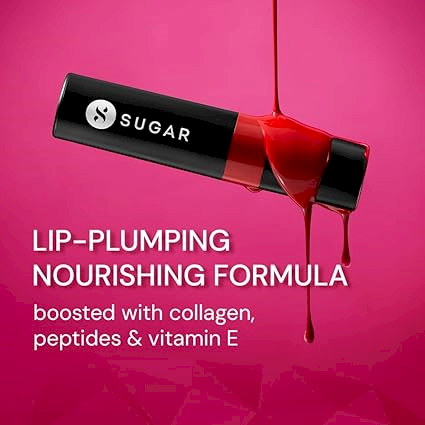 SUGAR Partner In Shine Transferproof Glossy Lipstick - 06 Rouge Rueda