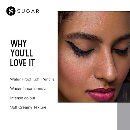 SUGAR Stroke Of Genius Heavy Duty Kohl With Free Sharpener - 01 Back To Black
