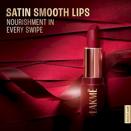 LAKME - ULTIMATE GLAM SATIN MATTE Lipstick - Mauve HUE (Matte)