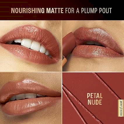 LAKME - ULTIMATE GLAM SATIN MATTE Lipstick - Petal Nude (Matte)