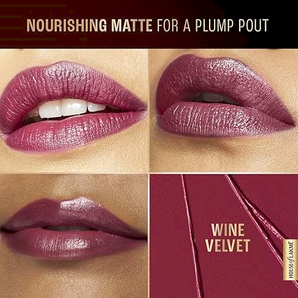 LAKME - ULTIMATE GLAM SATIN MATTE Lipstick - Wine Velvet (Matte)