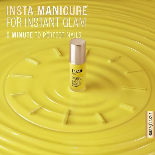 Lakme 9to5 Powerplay Insta-Manicure Nail Enamel - Lemon Burst