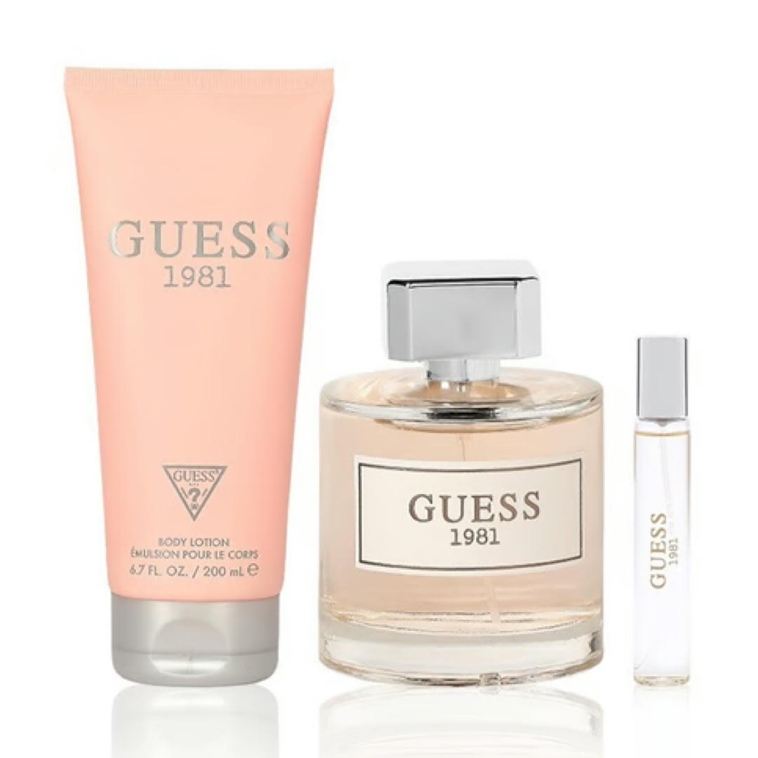 GUESS 1981 - GIFT SET 1981 Eau De Toilette - BODY LOTION + TRAVEL SPRAY + PERFUME