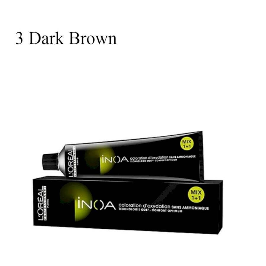 L'OREAL PROFESSIONEL PARIS - INOA - 3 - DARK BROWN - PERMANENT COLOR