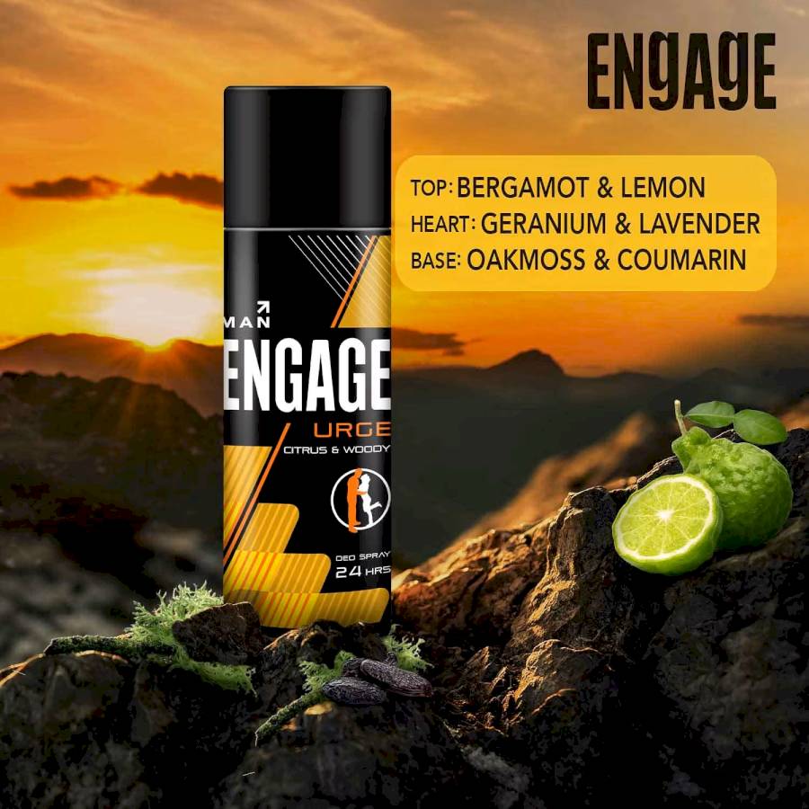 ENGAGE - URGE - CITRUS & WOODY - DEO SPRAY