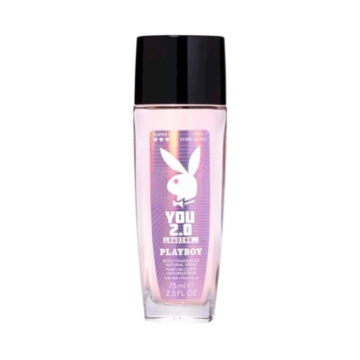 PLAY BOY - YOU 2.0 LOADING - BODY FRAGRANCE - NATURAL SPRAY PARFUM CORPS VAPORISATEUR - FOR HER - POUR ELLE