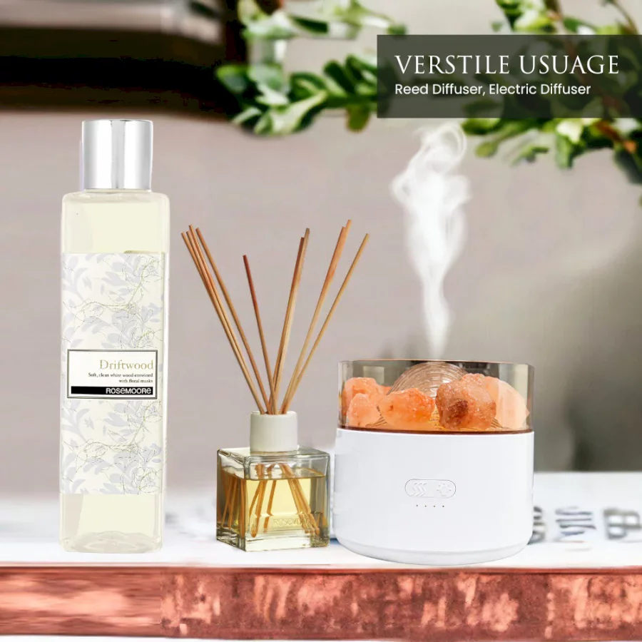 ROSEMOORE - DRIFTWOOD - SCENTED REED DIFFUSER REFILL OIL