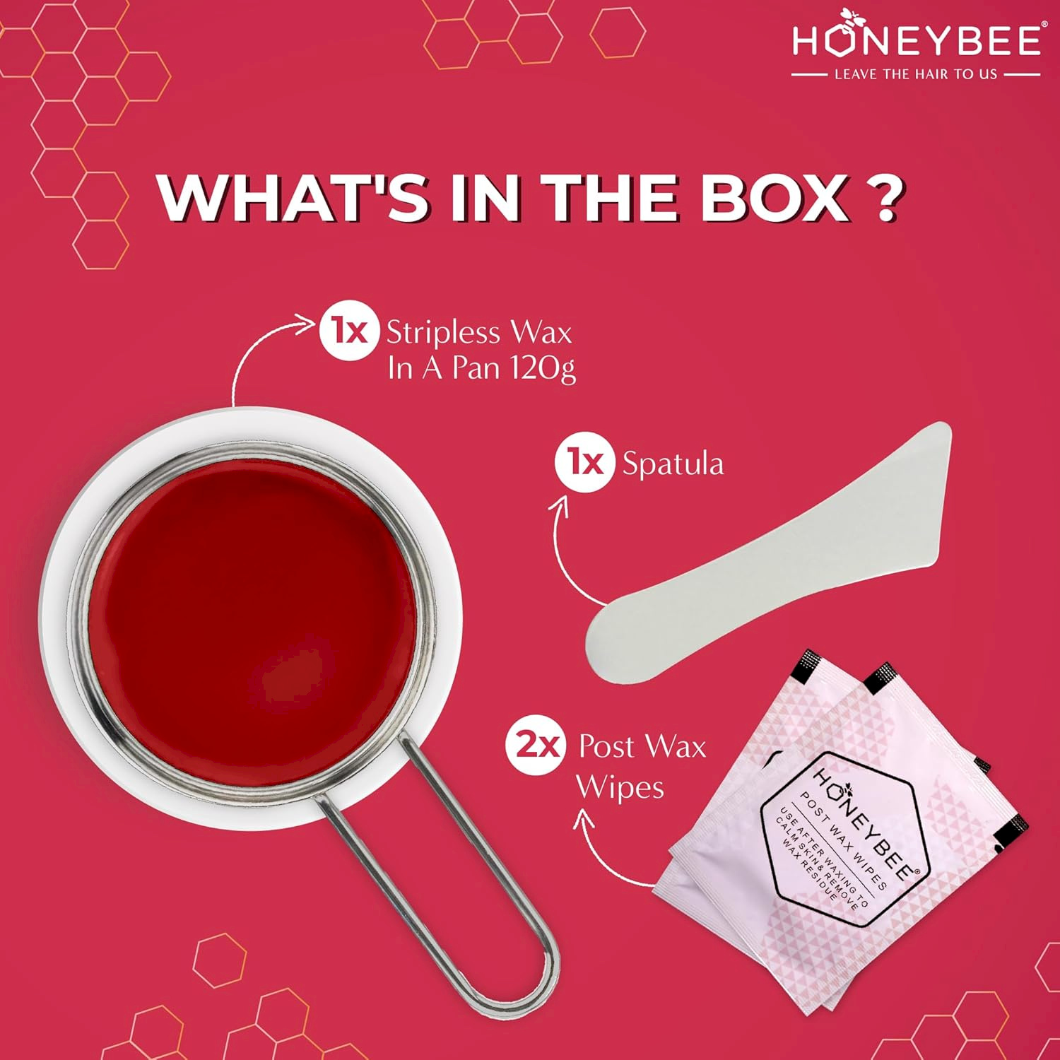 HONEYBEE - STRIPLESS - WAX IN A PAN - FOR FACE & SENSITIVE AREAS - EASY - TO - USE