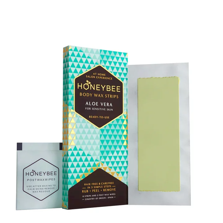 HONEYBEE - WAX STRIP - BODY - ALOE VERA - READY TO USE