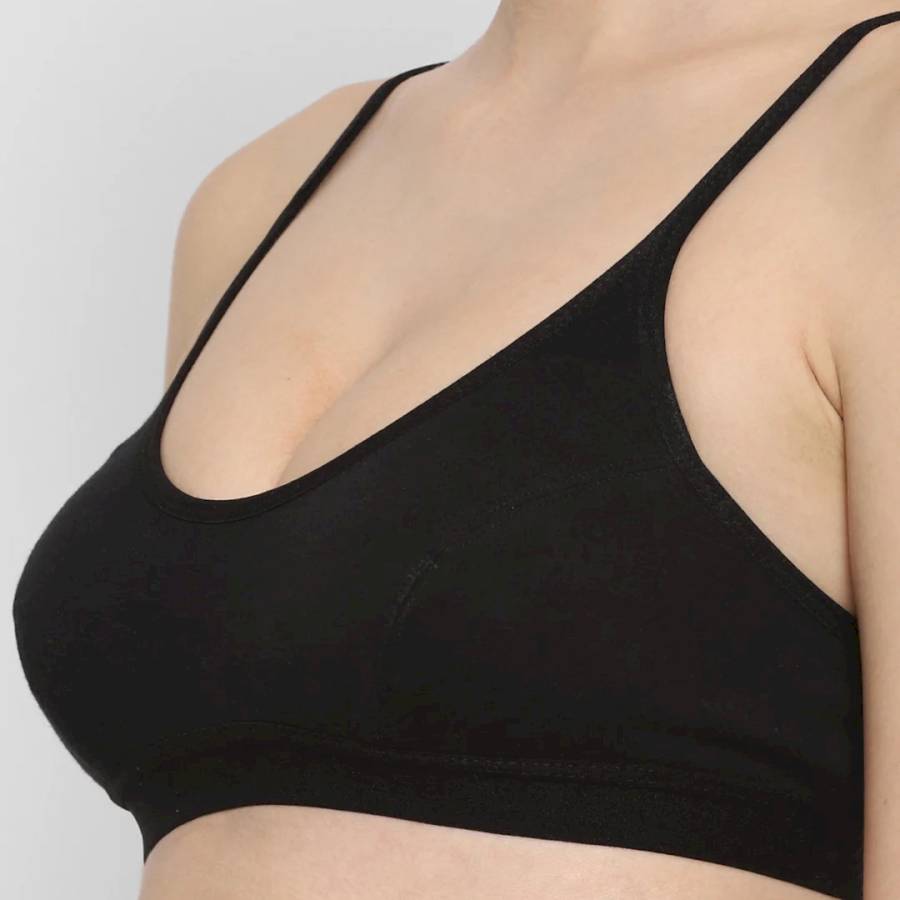 FLORET - POEM - BLACK - SPORTS BRA