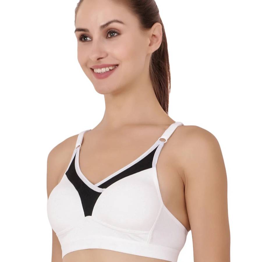 FLORET - PADDED SPORTS BRA - WHITE
