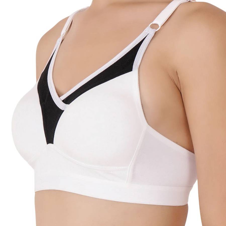 FLORET - PADDED SPORTS BRA - WHITE