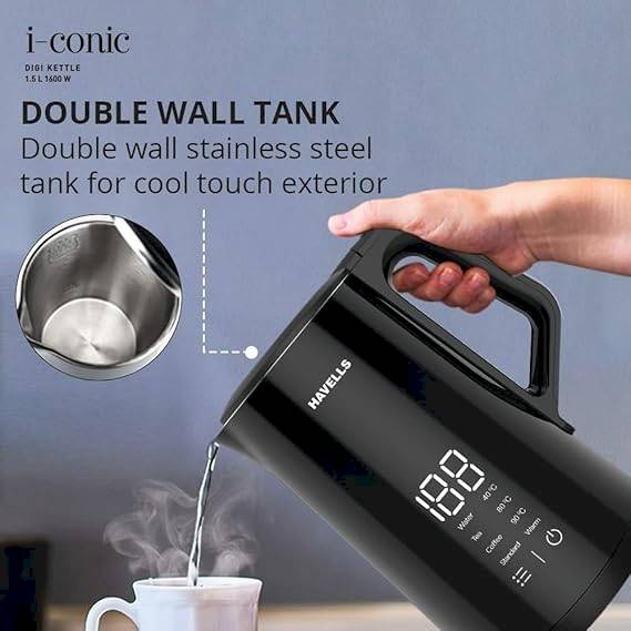 HAVELLS - I-CONIC DIGI - KETTLE -1600W