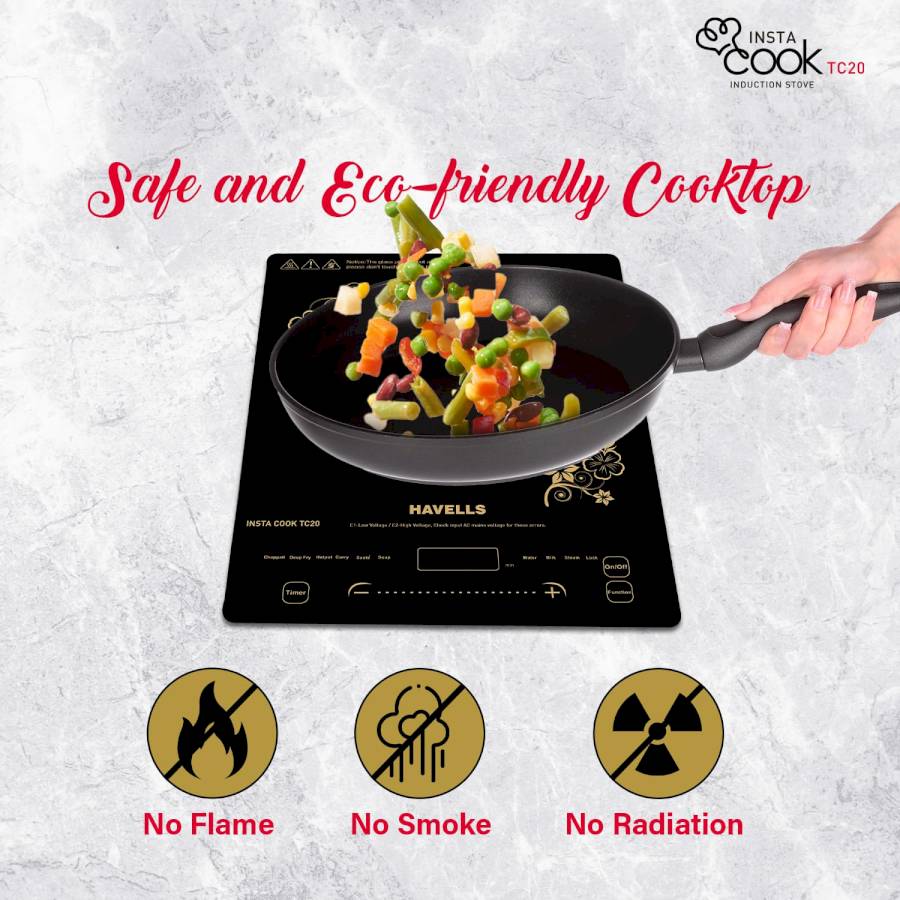 HAVELLS - INSTA COOK - INDUCTION COOK -TC20 - 2000W