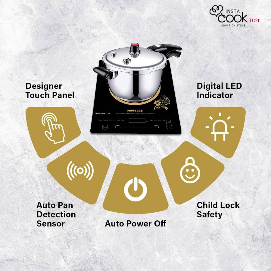 HAVELLS - INSTA COOK - INDUCTION COOK -TC20 - 2000W
