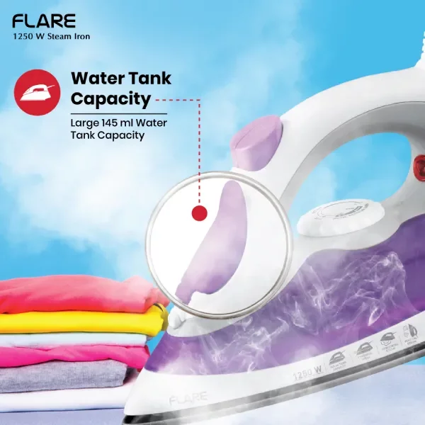 HAVELLS - FLARE - 1250 W - STEAM IRON