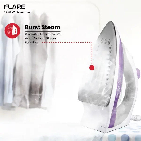 HAVELLS - FLARE - 1250 W - STEAM IRON