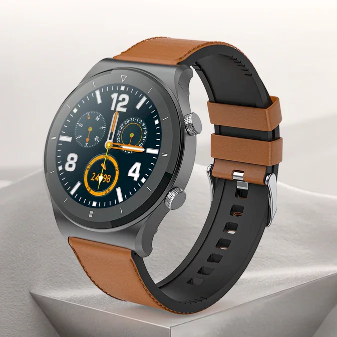 PEBBLE - REVO - SMART WATCH - BROWN