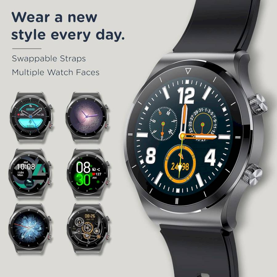 PEBBLE - REVO SMART WATCH - BLACK