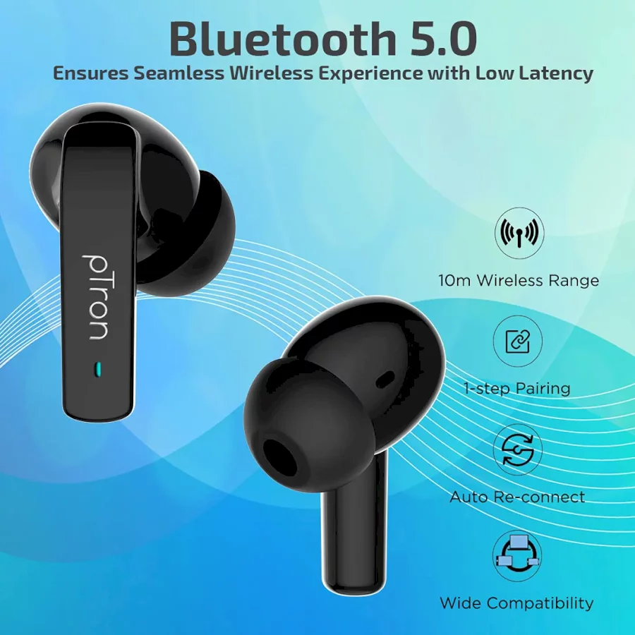 PTRON - BASSPODS 992 - ANC TRUE WIRELESS EARBUDS
