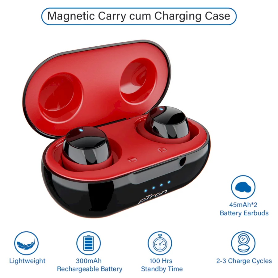 PTRON - BASSBUDS EVO - TRUE WIRELESS STEREO EARBUDS