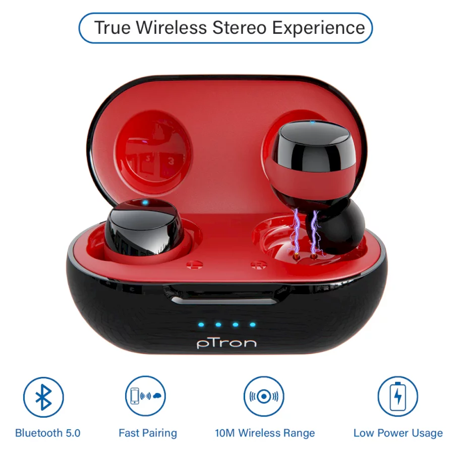 PTRON - BASSBUDS EVO - TRUE WIRELESS STEREO EARBUDS