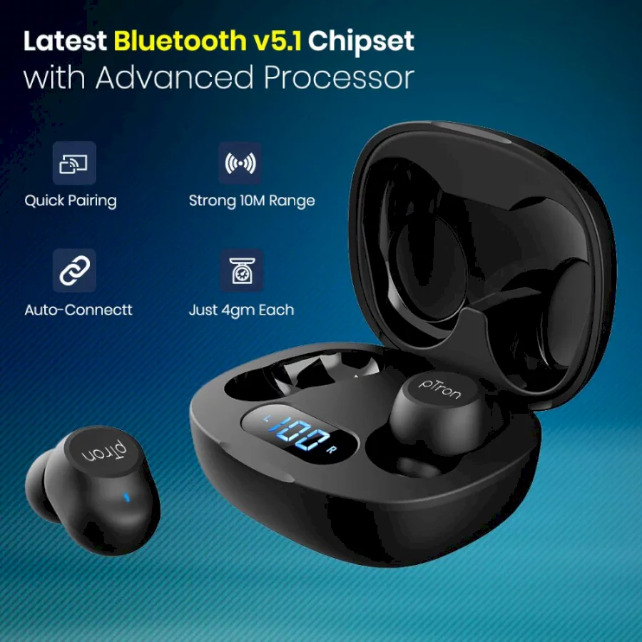 PTRON - BASSPODS 991 - TRUE WIRELESS STEREO EARBUDS