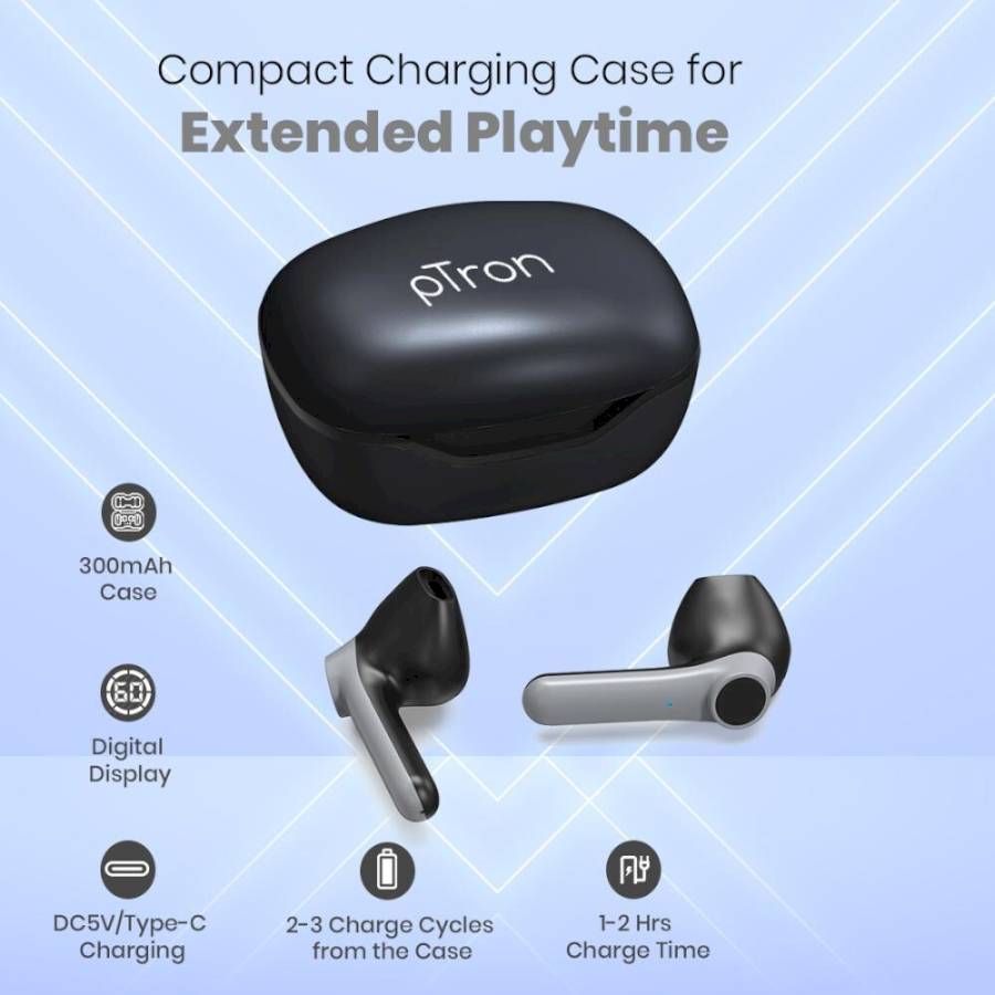 PTRON - BASSPODS 781 - TRUE WIRELESS STEREO EARBUDS