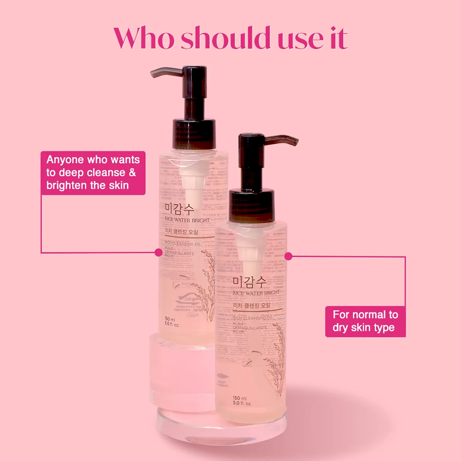 The Face Shop -Rice Water Bright Rich - Cleansing Oil