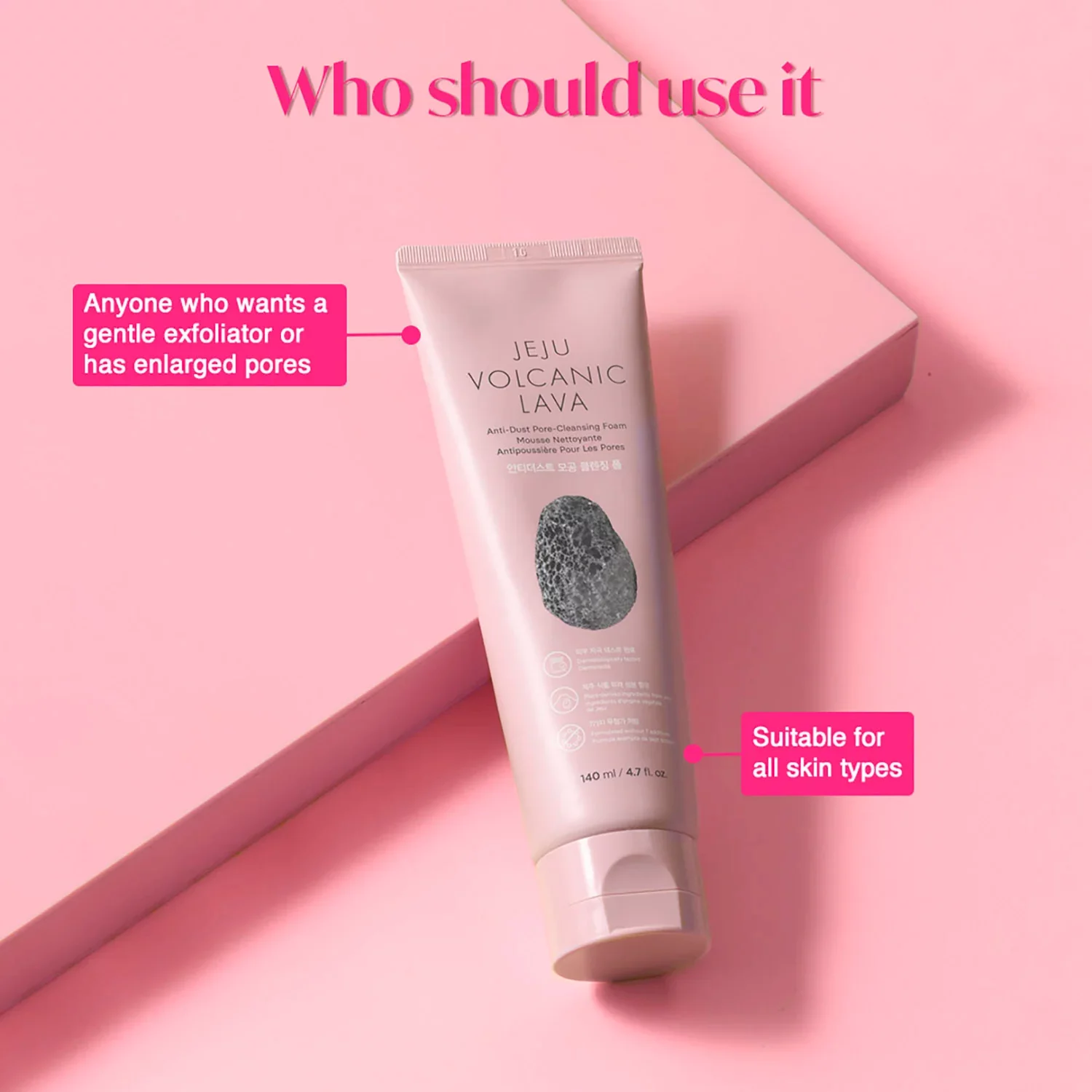 THE FACE SHOP - Jeju Volcanic Lava - Cleansing Foam