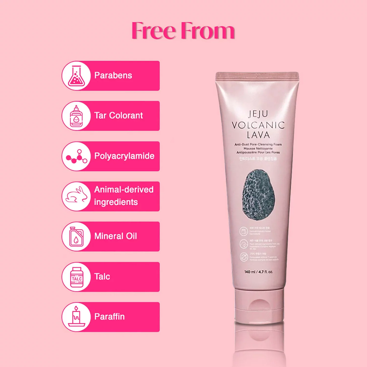 THE FACE SHOP - Jeju Volcanic Lava - Cleansing Foam