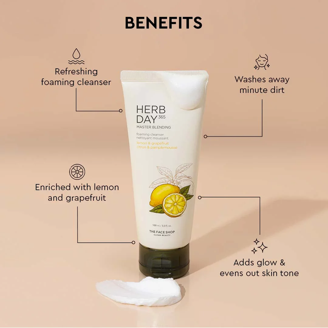 Herb Day 365 - Lemon & Grapefruit- Foaming Cleanser