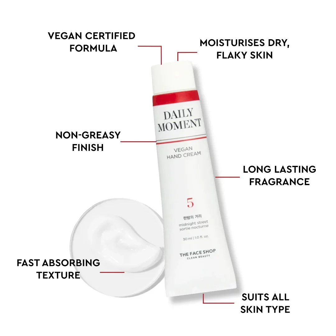 THE FACE SHOP - 05 MIDNIGHT STREET - Hand Cream - Daily Moment Vegan