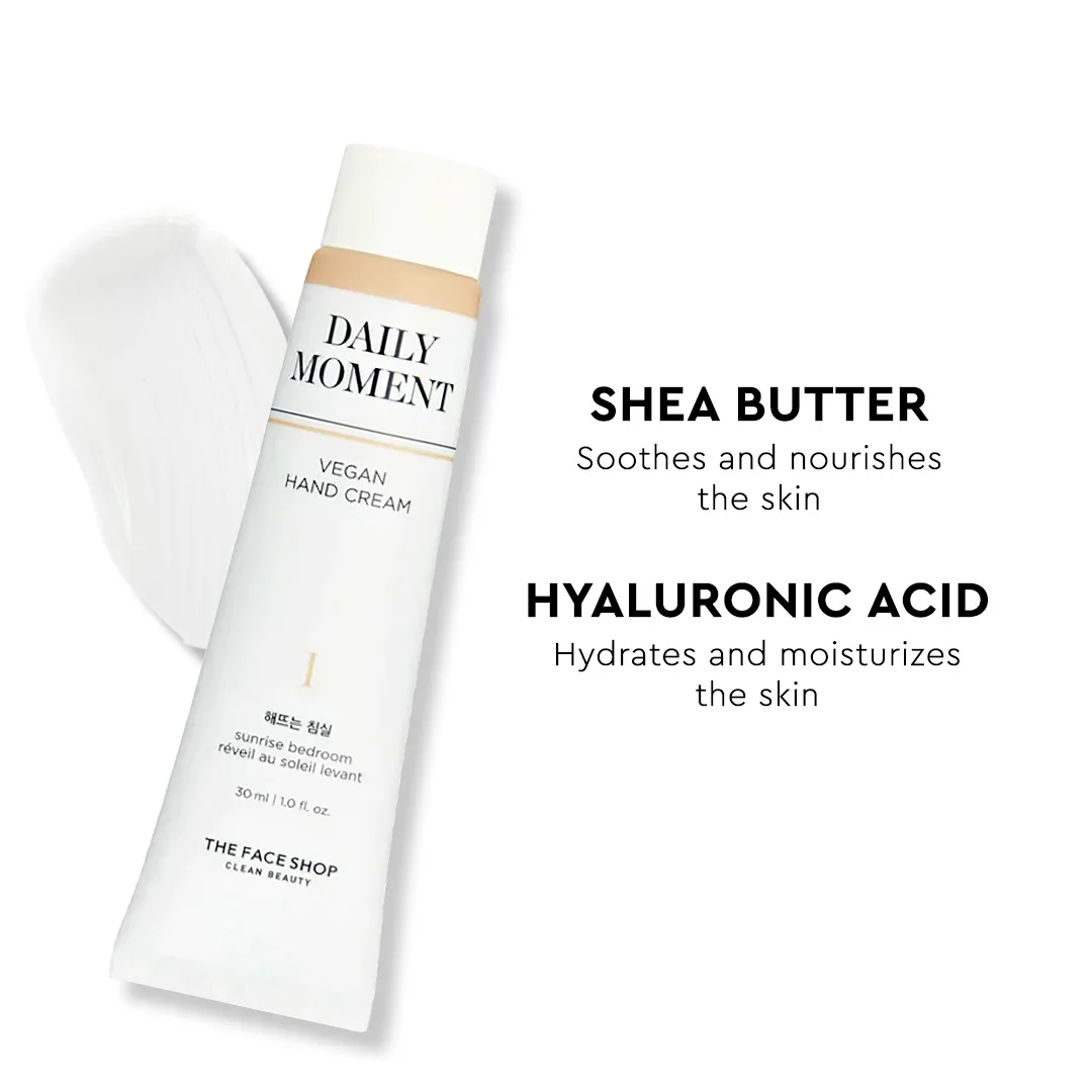 THE FACE SHOP - 01 SUNRISE BEDROOM - Hand Cream - Daily Moment Vegan