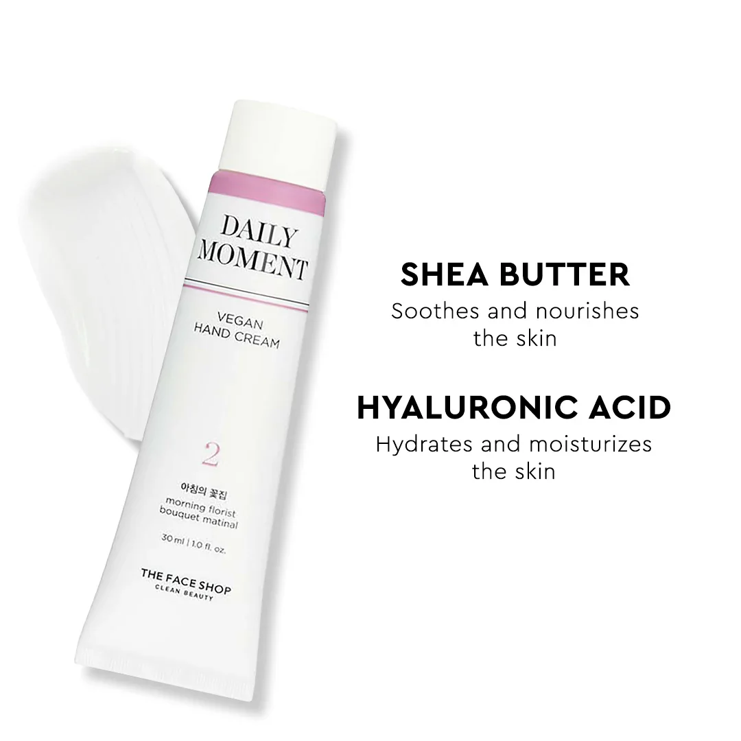 THE FACE SHOP - 02 MORNING FLORIST - Hand Cream - Daily Moment Vegan