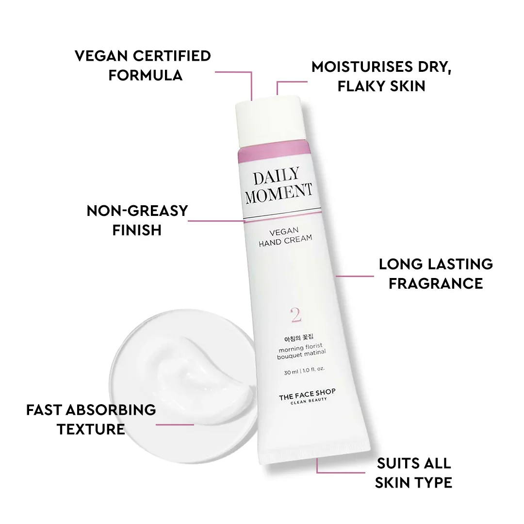 THE FACE SHOP - 02 MORNING FLORIST - Hand Cream - Daily Moment Vegan