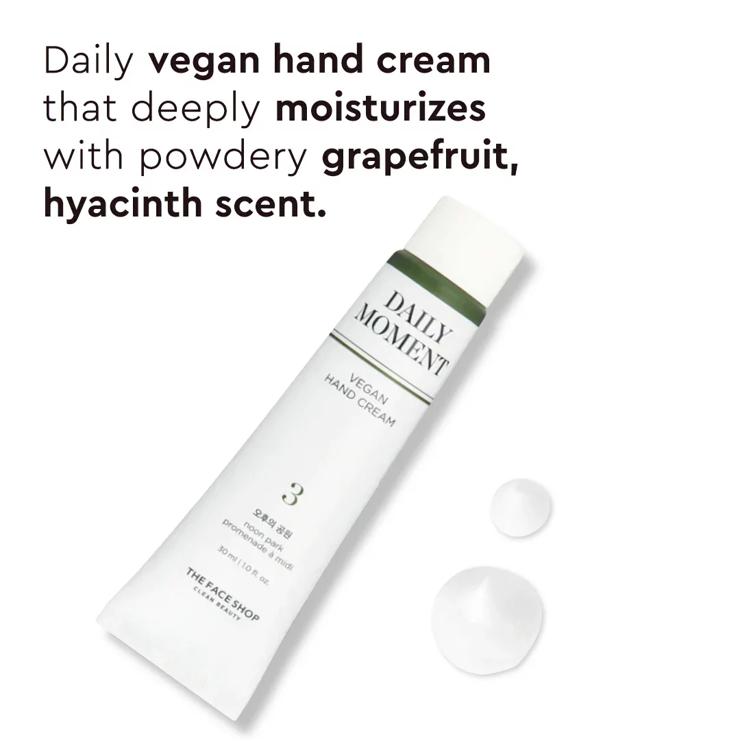 THE FACE SHOP - 03 NOON PARK - Hand Cream - Daily Moment Vegan