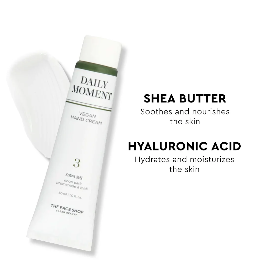 THE FACE SHOP - 03 NOON PARK - Hand Cream - Daily Moment Vegan
