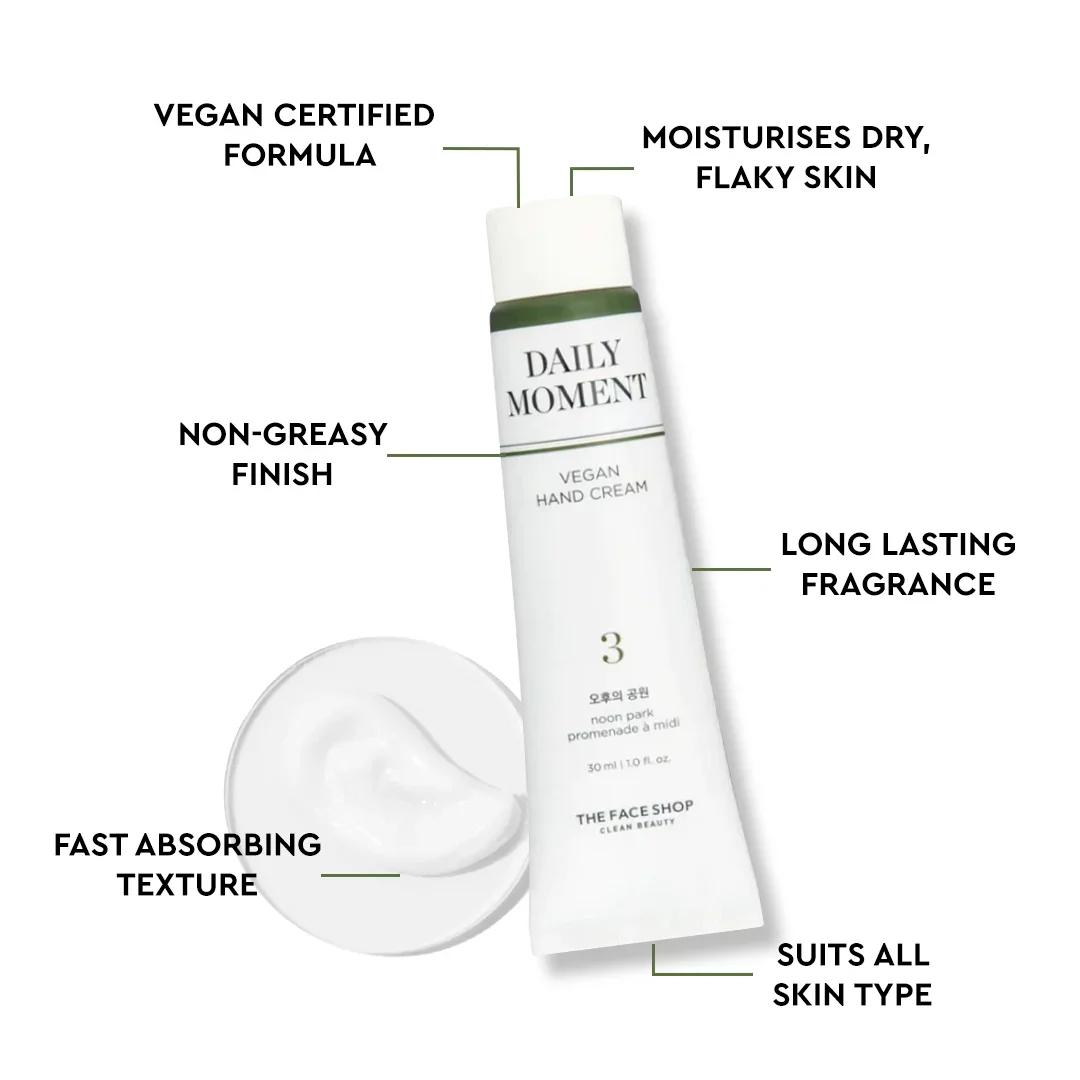 THE FACE SHOP - 03 NOON PARK - Hand Cream - Daily Moment Vegan